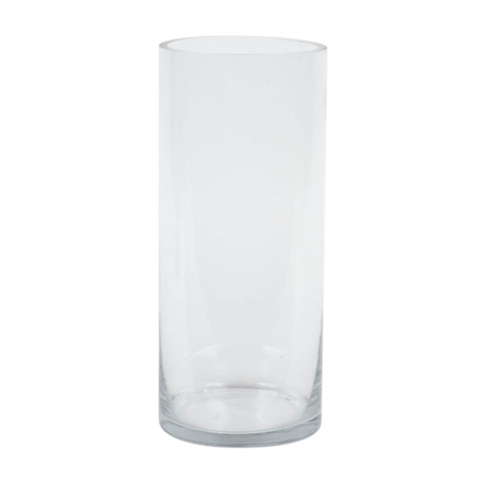 Polito Clear Cylinder Glass Container - Chic Decora