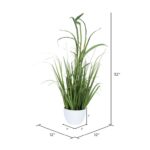 Potted Artificial Bamboo and Grass - Chic Decora