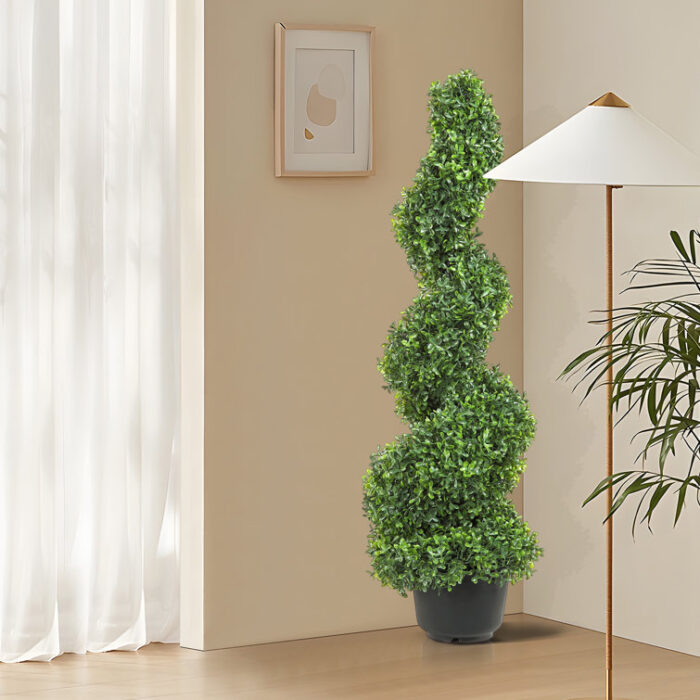 Primrue Artificial Boxwood Topiary in Pot - Chic Decora