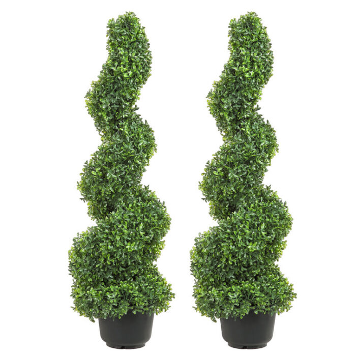 Primrue Artificial Boxwood Topiary in Pot - Chic Decora