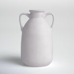 Rachael 10″ Ceramic Vase with Handles - Chic Decora