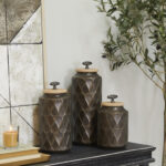 Rapheale Wood Decorative Urns & Jars - Chic Decora