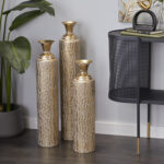 Rison Metal Floor Vase - Chic Decora