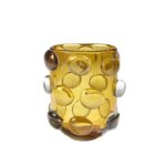 Rondelle Vase-Amber - Chic Decora