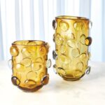 Rondelle Vase-Amber - Chic Decora