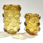 Rondelle Vase-Amber - Chic Decora