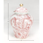 Saguenay Porcelain Ginger Jar - Chic Decora