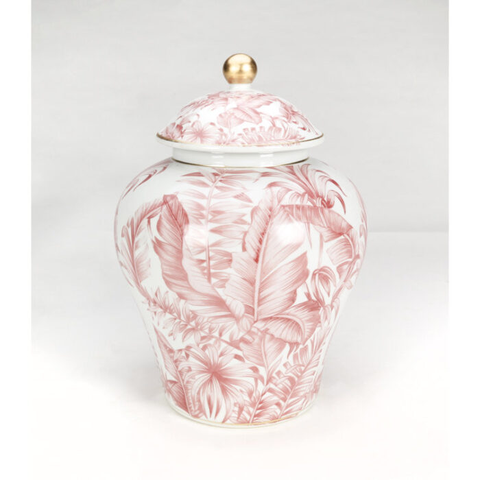 Saguenay Porcelain Ginger Jar - Chic Decora