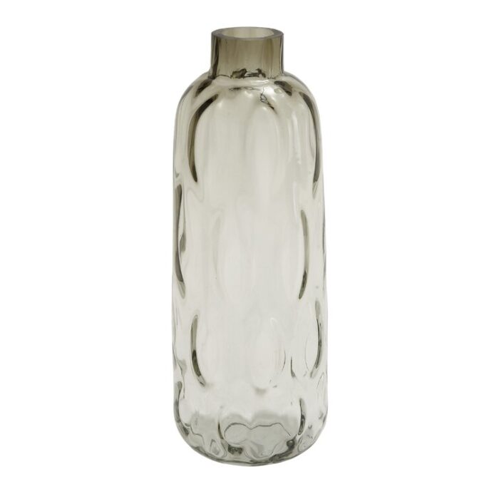 Sifuentes Smoked Gray Glass Table Vase - Chic Decora