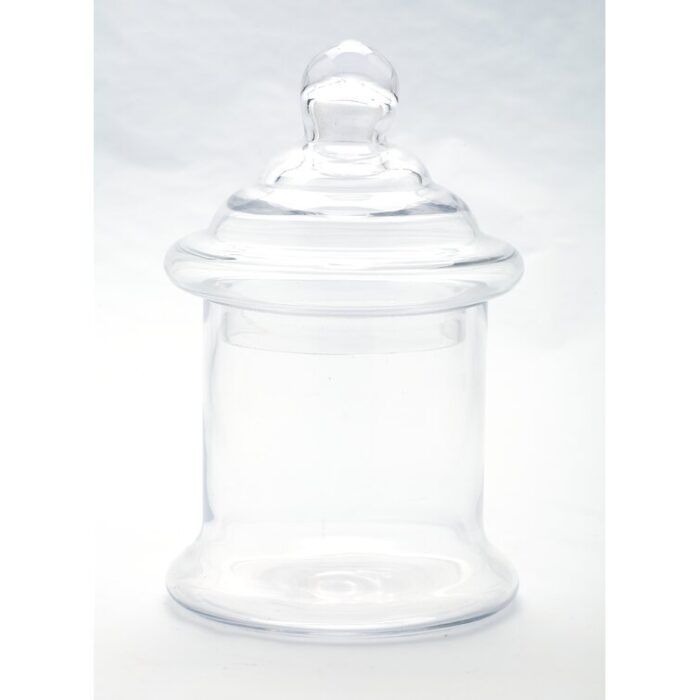 Sirine Clear Glass Apothecary Jar - Chic Decora