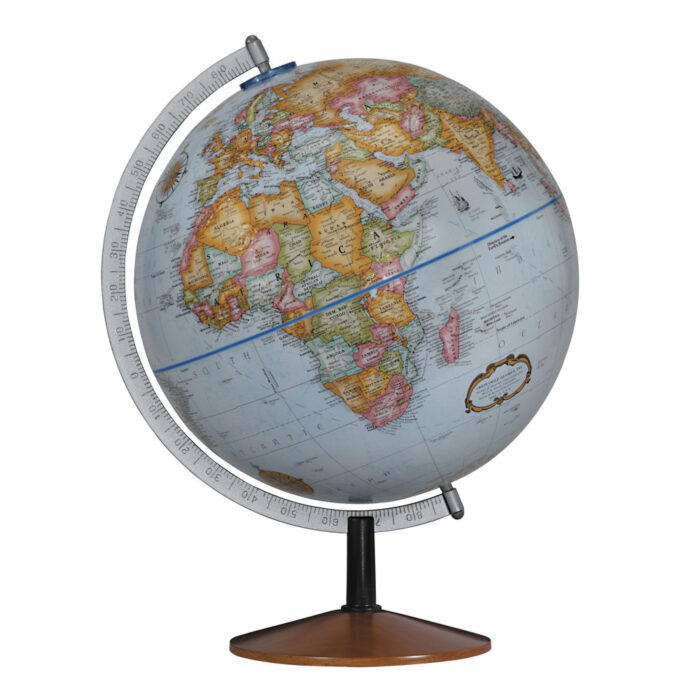 Sollid Wood Stand/Cardboard Globe Ball Tabletop Globe - Chic Decora