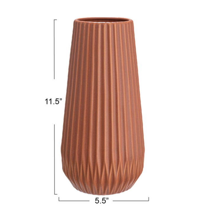 Stoneware Table Vase - Chic Decora