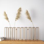 Truckee Tests Tube Vases in Metal Stand - Chic Decora