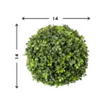 UV Rated Outdoor Boxwood Ball - Chic Decora