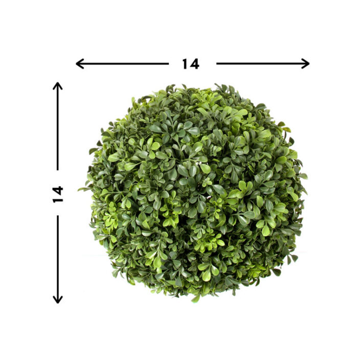 UV Rated Outdoor Boxwood Ball - Chic Decora