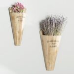 Uvo Wood Wall Vase - Chic Decora