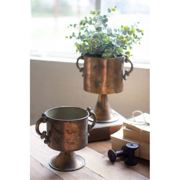 Wasserhund Metal Decorative Urns & Jars - Chic Decora