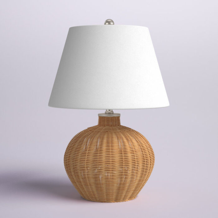 Waylon Wicker/Rattan Table Lamp - Chic Decora