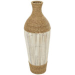 Wolton Brown/Dark Brown Seagrass Table Vase - Chic Decora