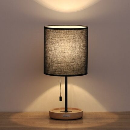 Wood Accent Lamp - Chic Decora