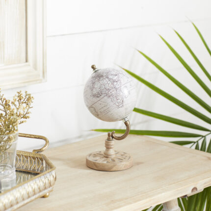 Aluminum Tabletop Globe - Chic Decora