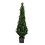 Yarbro Faux Cedar Topiary in Planter - Chic Decora