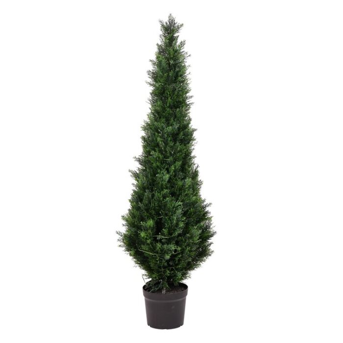 Yarbro Faux Cedar Topiary in Planter - Chic Decora