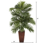 32” Faux Palm Plant in Planter - Chic Decora