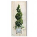 13” Faux Boxwood Topiary in Urn - Chic Decora