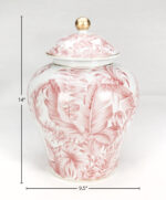 Saguenay Porcelain Ginger Jar - Chic Decora