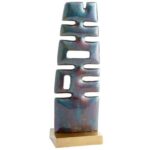 Turquoise Earth Glass Table Vase - Chic Decora