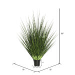 36” Faux Foliage Grass in Pot - Chic Decora