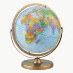 Metal Tabletop Globe - Chic Decora