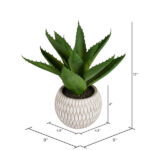 11” Faux Succulent Plant in Pot - Chic Decora