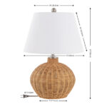 Waylon Wicker/Rattan Table Lamp - Chic Decora