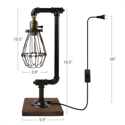 Moosup Wood Desk Lamp - Chic Decora