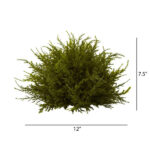 7.5” Faux Cedar Topiary - Chic Decora