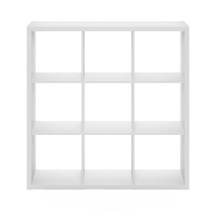 43.78” H X 43.78” W 9-Cube Bookcase - Chic Decora