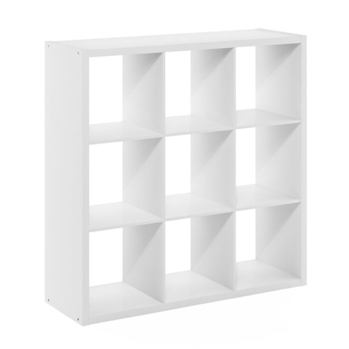 43.78” H X 43.78” W 9-Cube Bookcase - Chic Decora