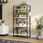 47.2″H x 23.6″W Wood Etagere Bookcase - Chic Decora