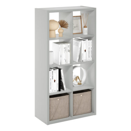 57.91” H X 30” W 8-Cube Bookcase - Chic Decora