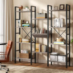 71.6″ H x 57.8″W Etagere Bookcase - Chic Decora