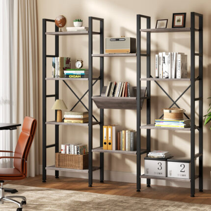 71.6″ H x 57.8″W Etagere Bookcase - Chic Decora