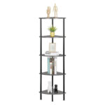 Aadiv Corner Bookcase - Chic Decora