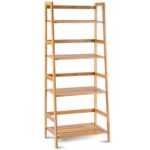 Aaroon4-Tier Multifunctional Bamboo Bookcase Storage Stand Rack - Chic Decora