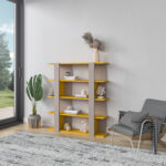 Acoidan Geometric Bookcase - Chic Decora