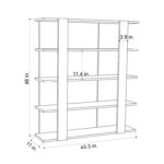 Acoidan Geometric Bookcase - Chic Decora