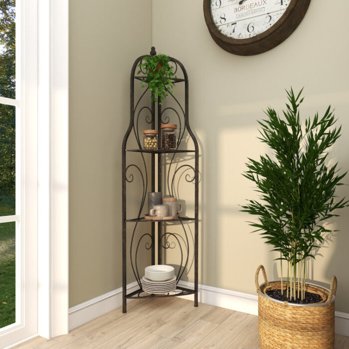 Acushnet Corner Bookcase - Chic Decora