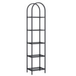 Adrianne 72.2” H X 15.7” W Steel Etagere Bookcase - Chic Decora