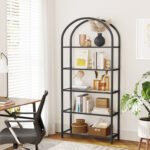 Adrianne 72.2” H x 32.7” W Etagere Bookcase - Chic Decora